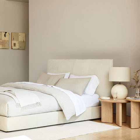 Wythe Performance Linen Oyster Bed