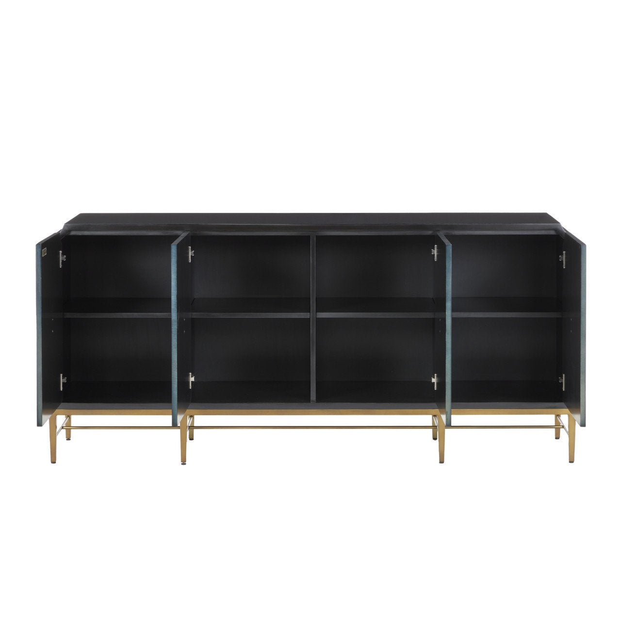 Kasta Wood & Brass Credenza