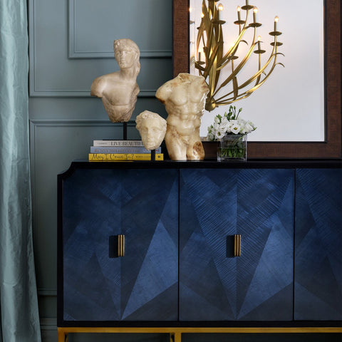 Kasta Wood & Brass Credenza