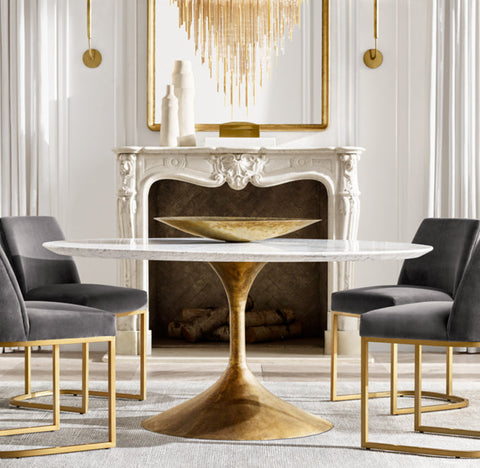 Aero Stone Round Dining Table