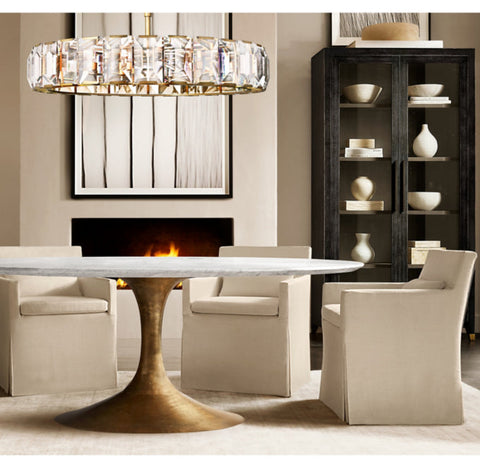 Aero Stone Round Dining Table