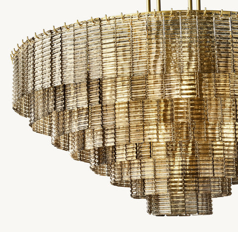 Mirene Glass Round Chandelier