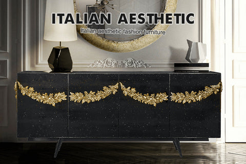 Black Sideboard Buffet Cabinet