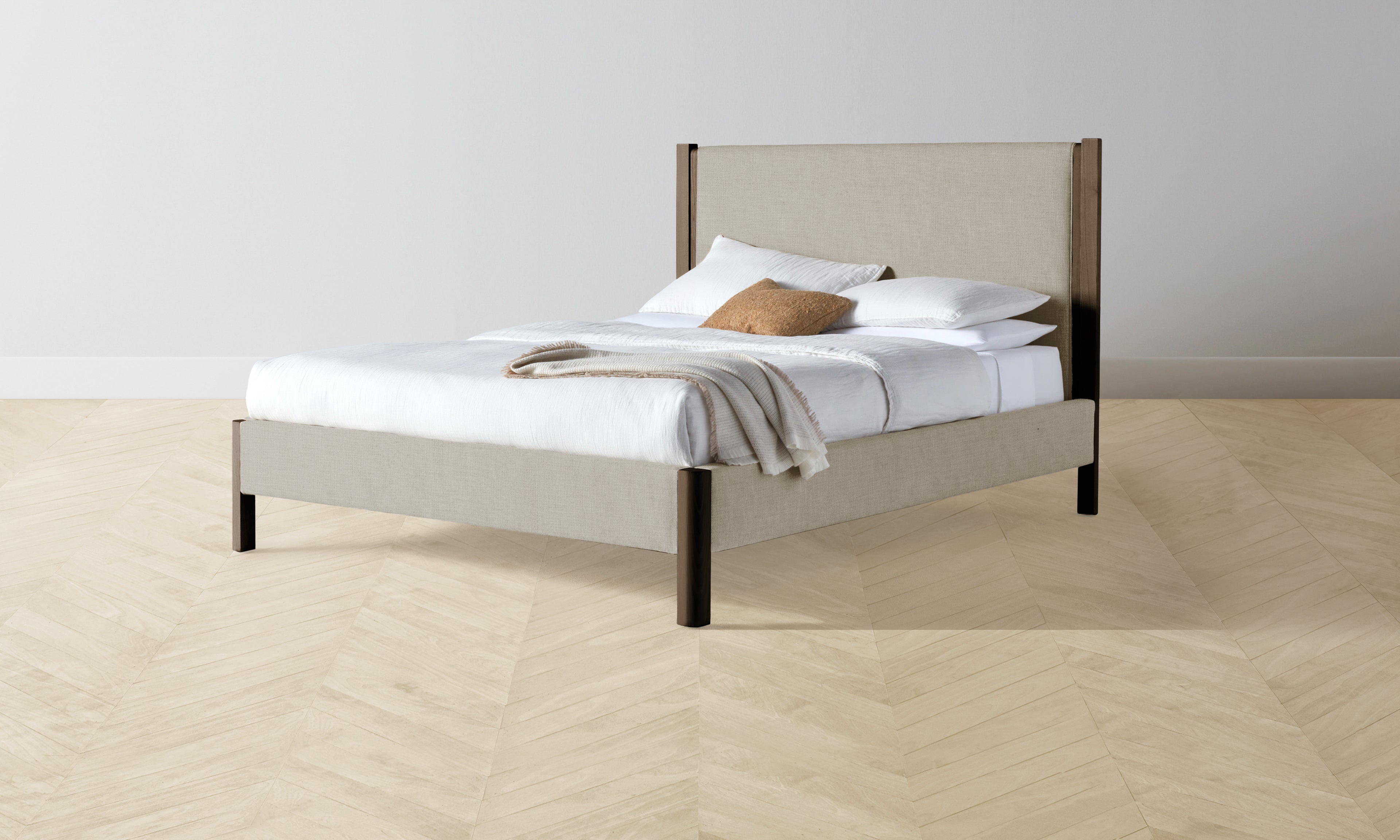 Thompson Performance Textured Linen Flax Bed