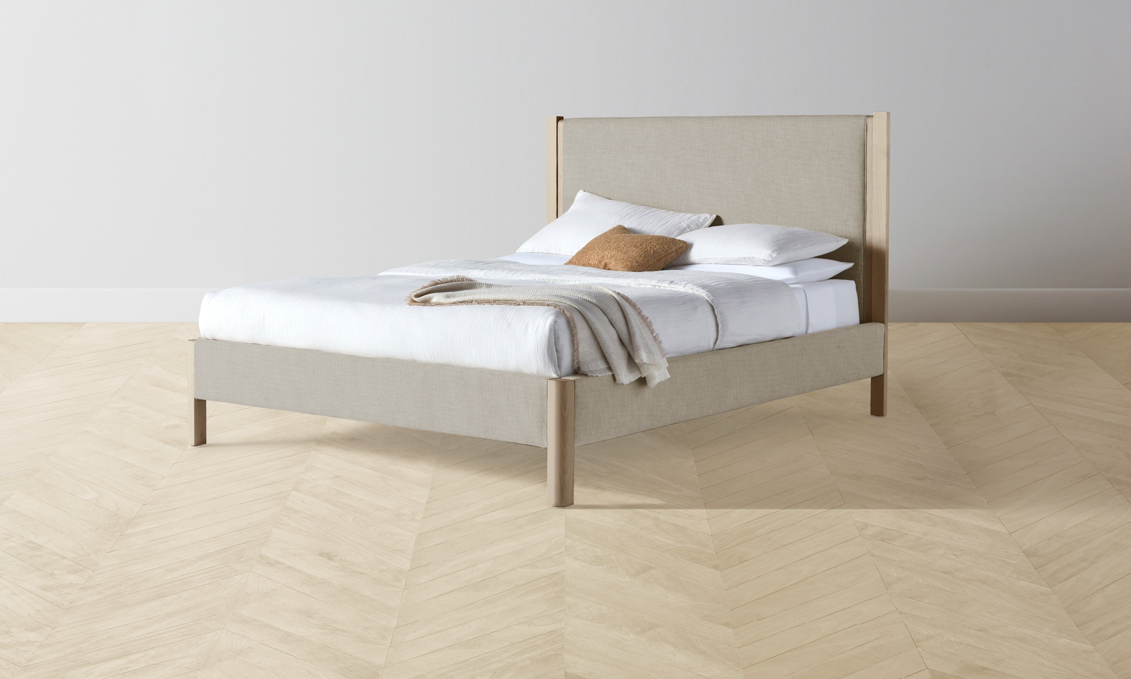 Thompson Performance Textured Linen Flax Bed