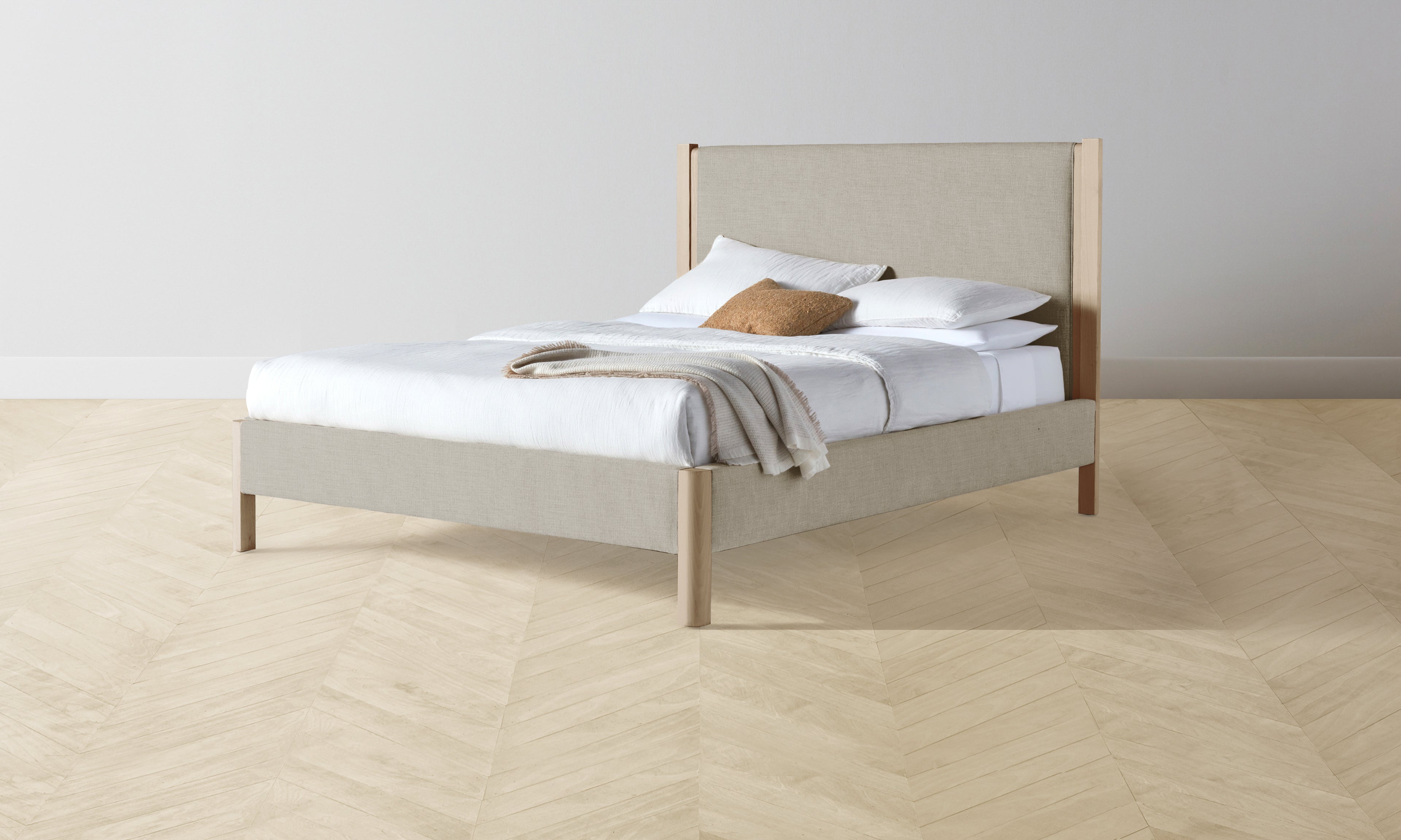 Thompson Performance Textured Linen Flax Bed