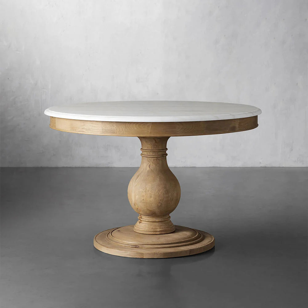 Luca Round Dining Table Handcrafted From Solid Wood