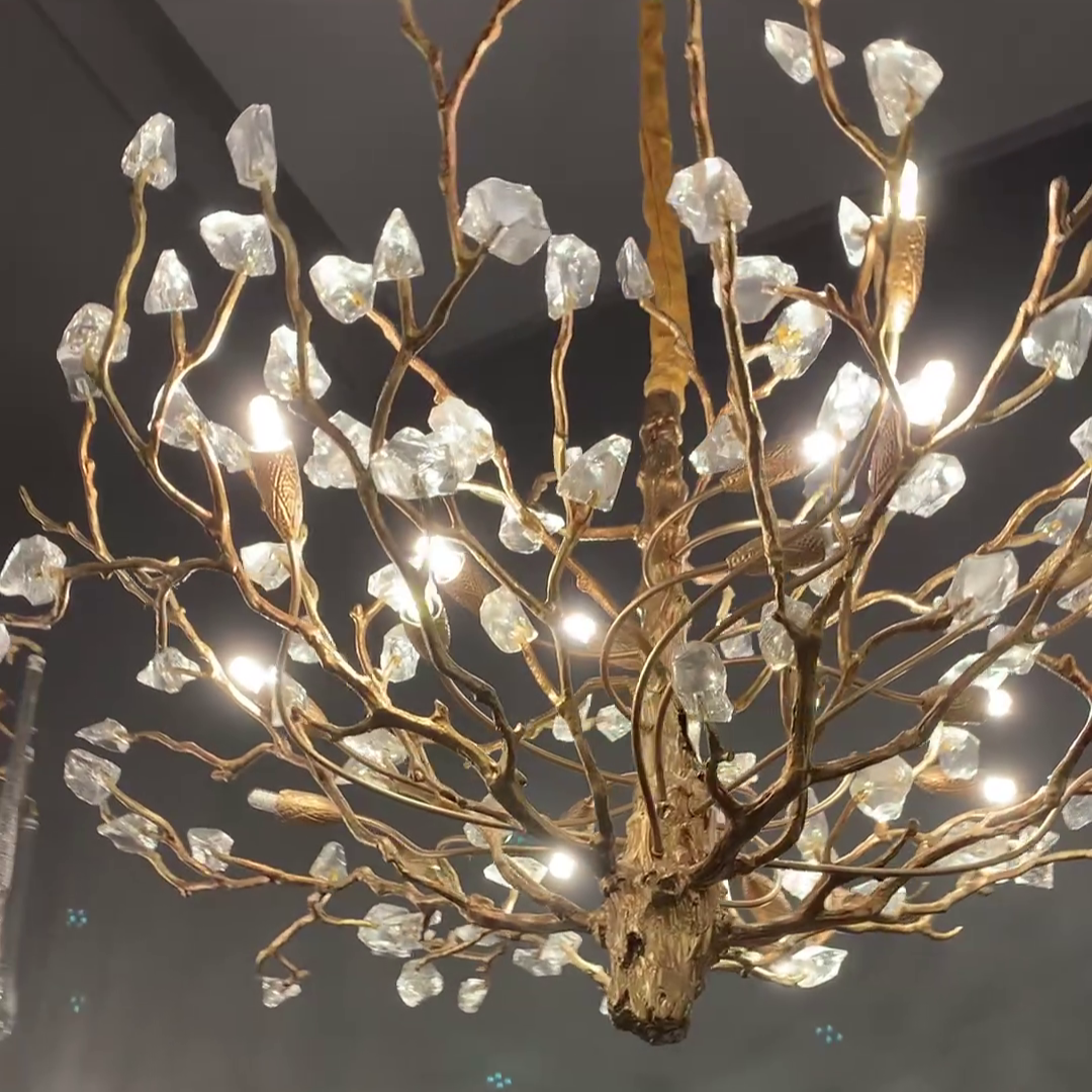 Creative Design Gemstone Branch Chandelier for Living Room/Bedroom