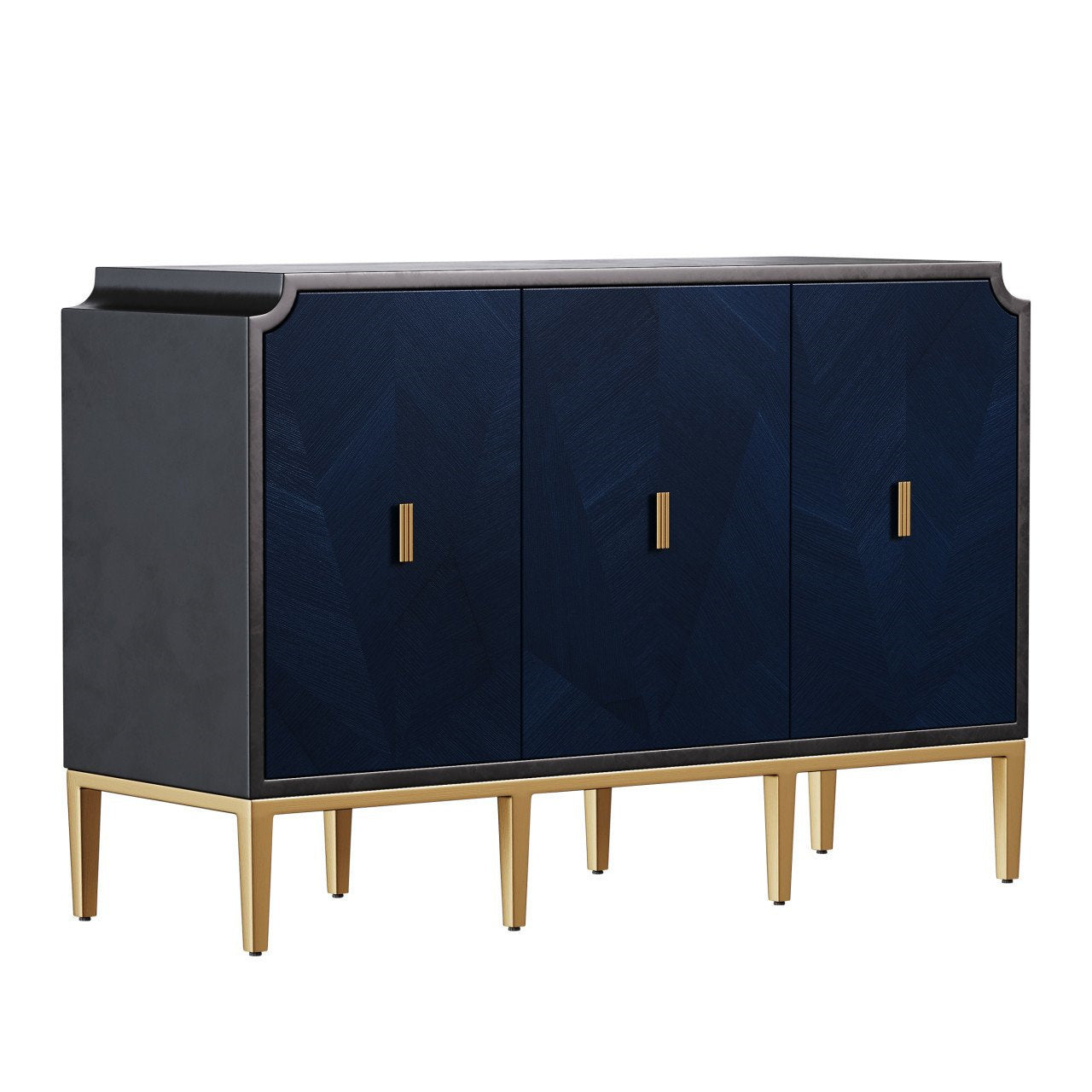 Kasta Wood & Brass Cabinet