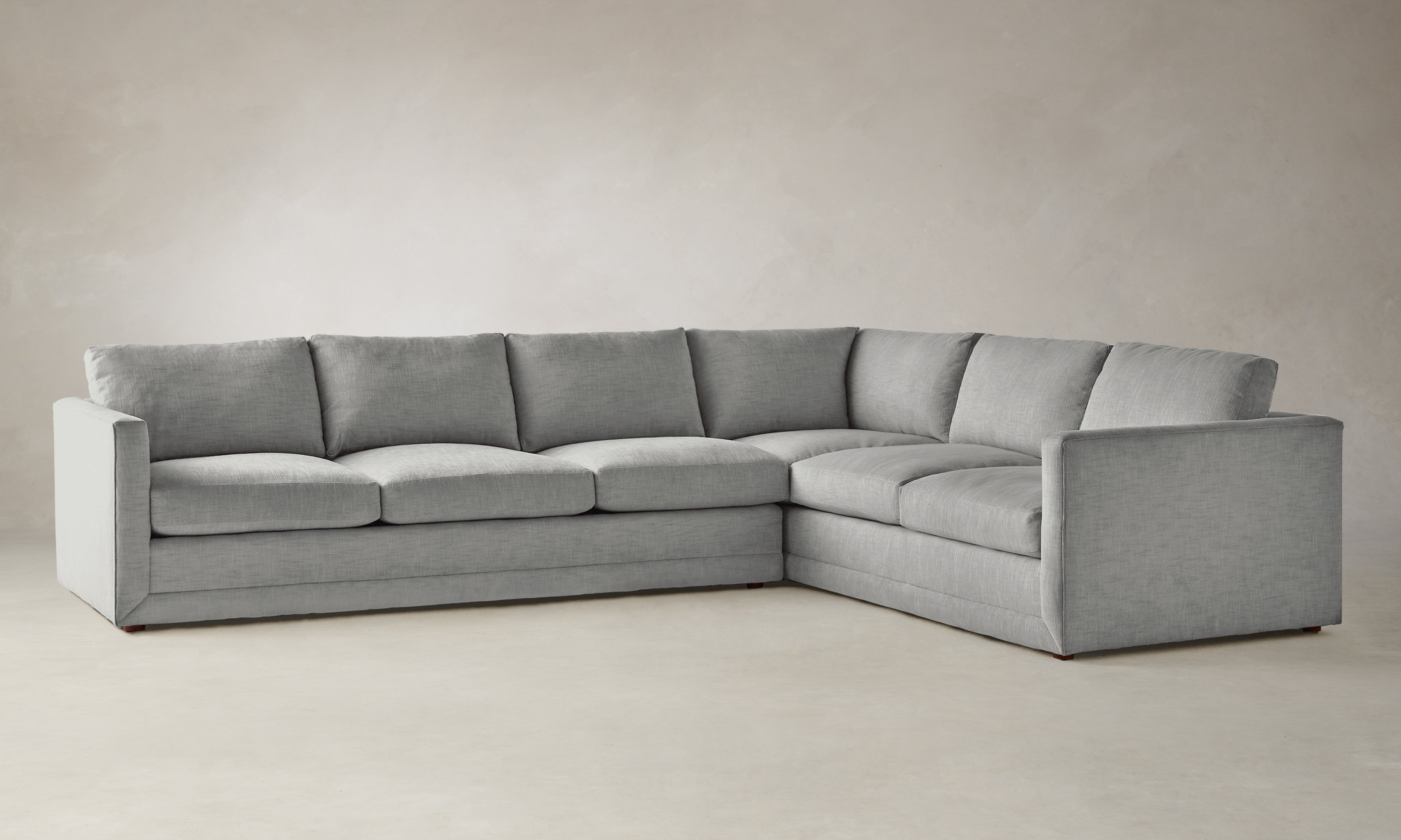 Warry Sectional Sofa - Performance Textured Linen Mineral