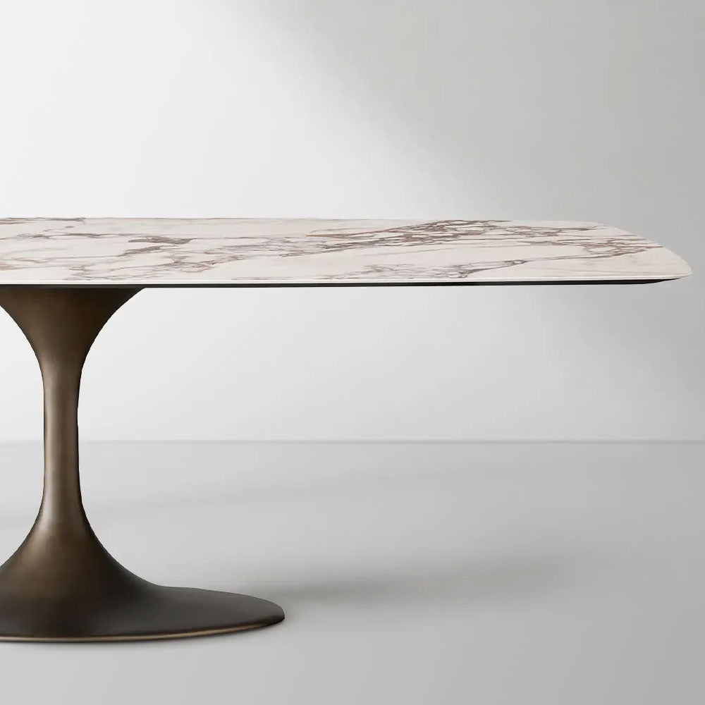 Vincenza Marble-Look Ceramic Dining Table