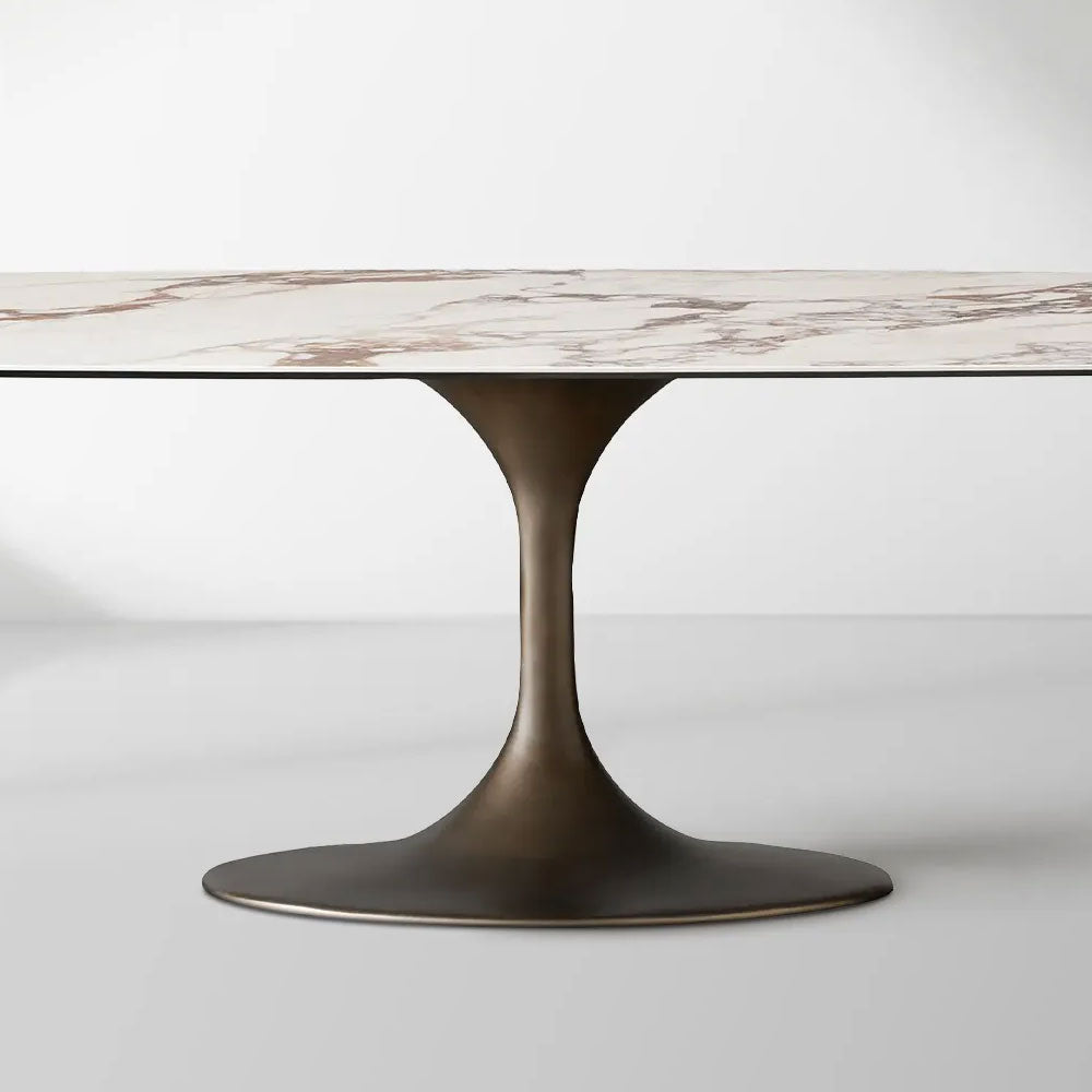Vincenza Marble-Look Ceramic Dining Table